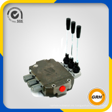 China Venta caliente 80L / Min Válvula de carrete monobloque de control direccional hidráulico